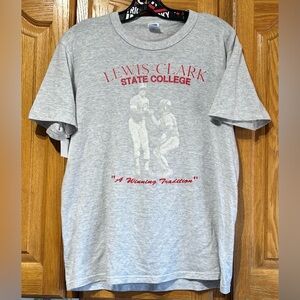 Vintage 90's Russell Athletic Lewis-Clark State Baseball Single Stitch T-Shirt L